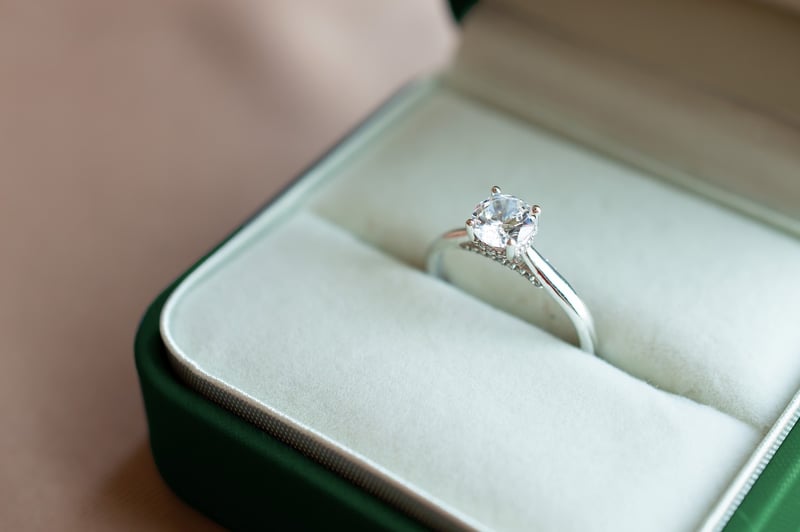 Meteorite Engagement Ring